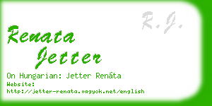 renata jetter business card