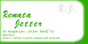 renata jetter business card